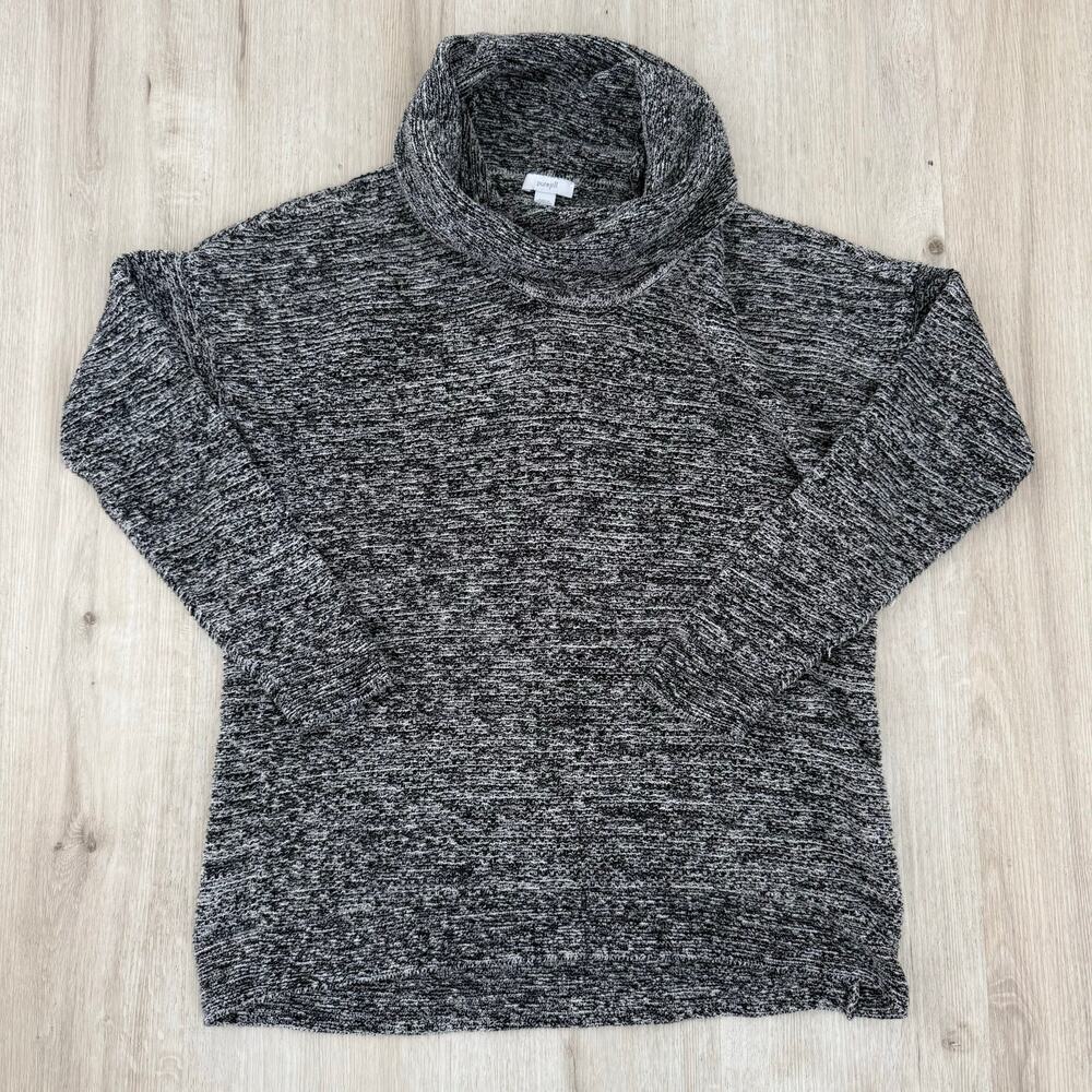 J.Jill PureJill Marled Cowl Neck Sweater Grey Long Sleeve 254601 Size Small